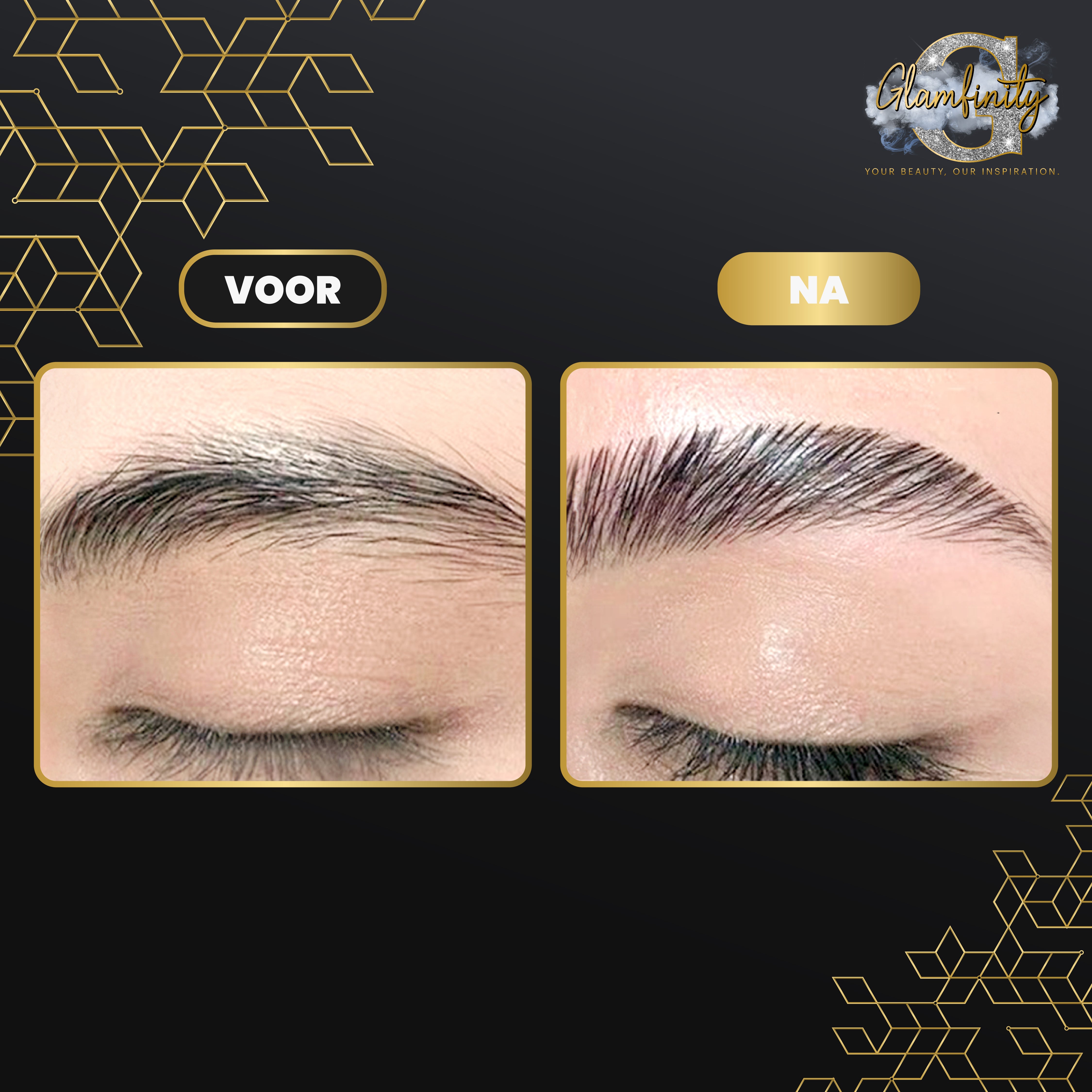 Brow lamination kit - met donkerbruine tint kit